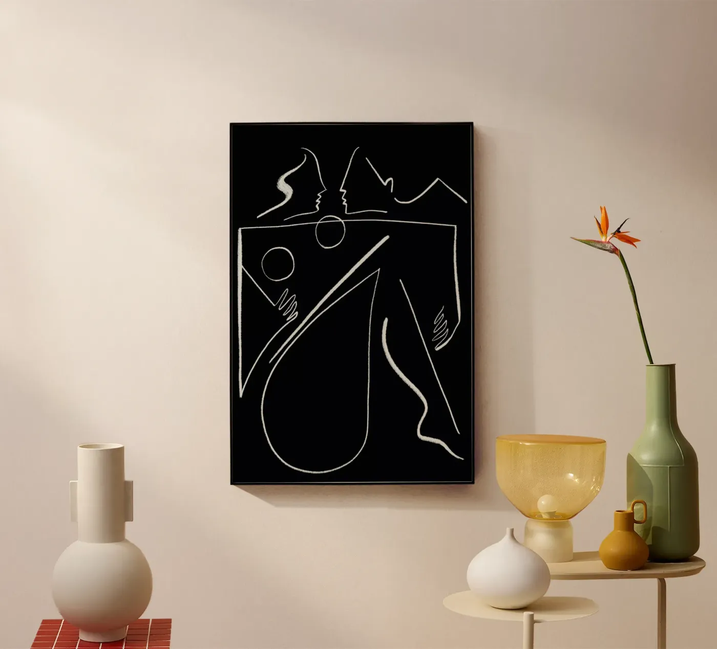 Embrace (dark) Acryl-Glas von Kit Agar