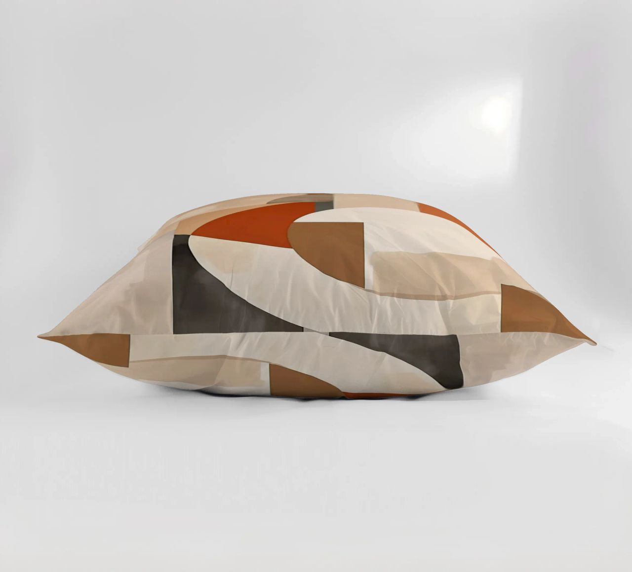 circles rectangles geometric shapes overlapping forms abstra decorative cushion by Jhon W Caquimbo