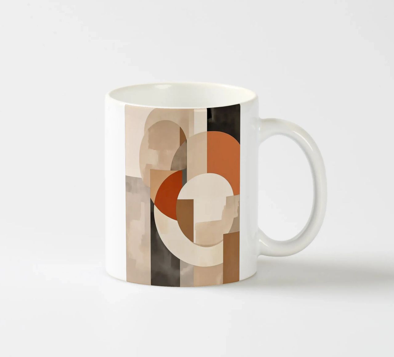 cerchi rettangoli forme geometriche forme sovrapposte abstra tazza in ceramica da Jhon W Caquimbo