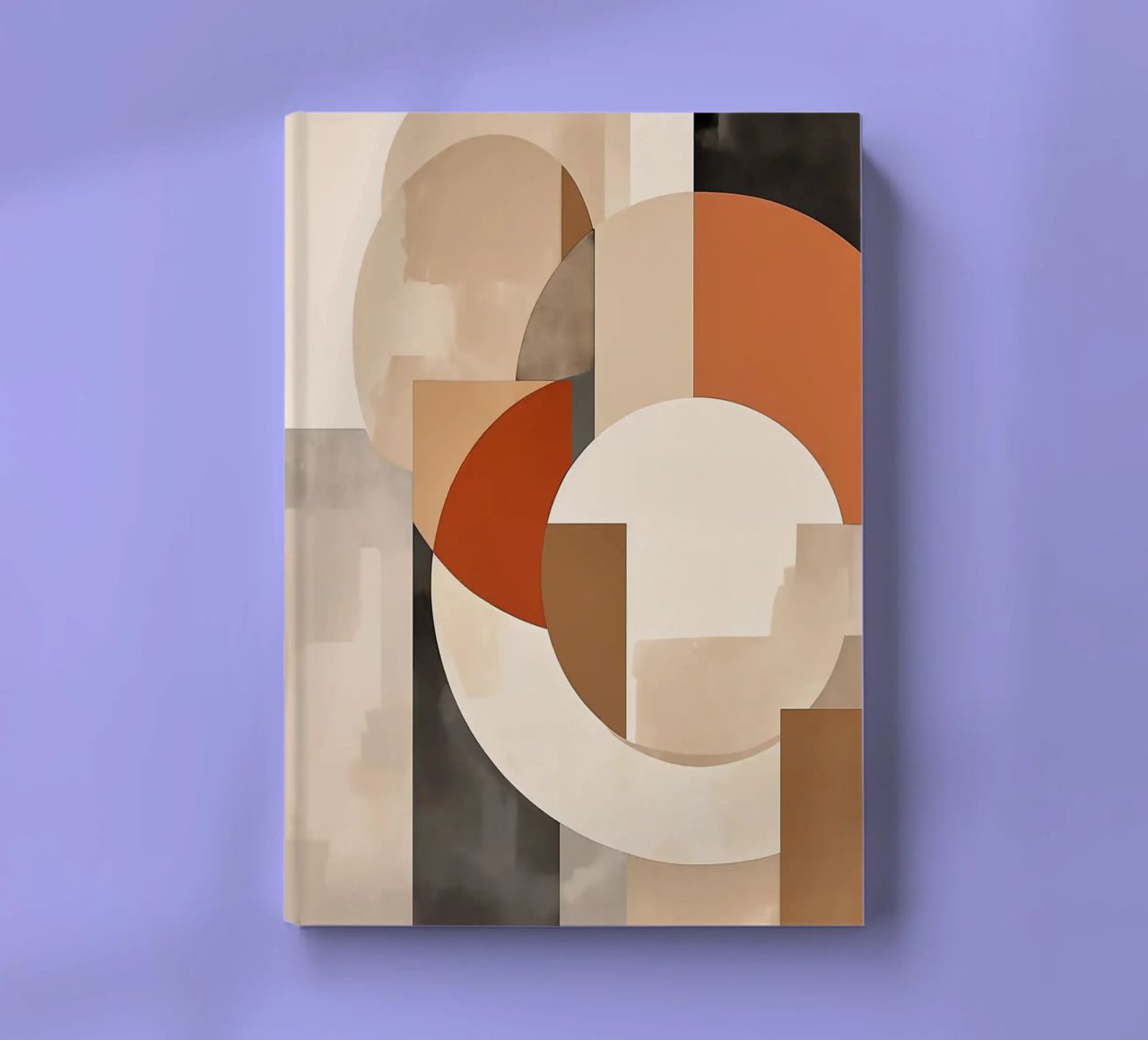 circles rectangles geometric shapes overlapping forms abstra notebook by Jhon W Caquimbo