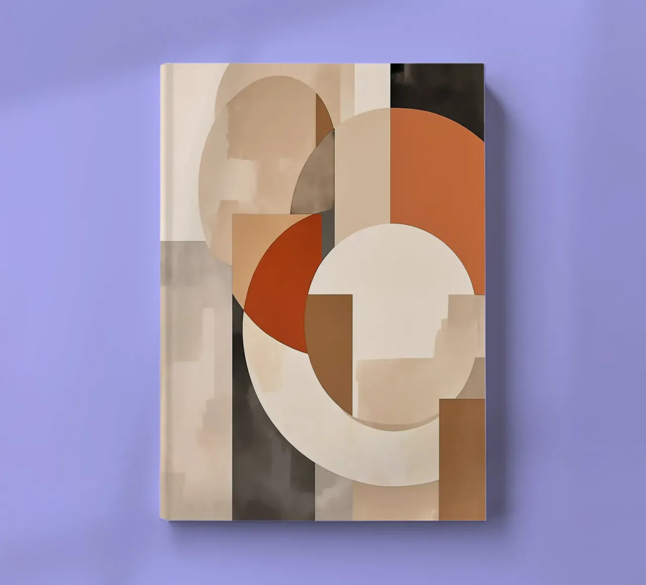 cirkels rechthoeken geometrische vormen overlappende vormen abstra notitieboek van Jhon W Caquimbo