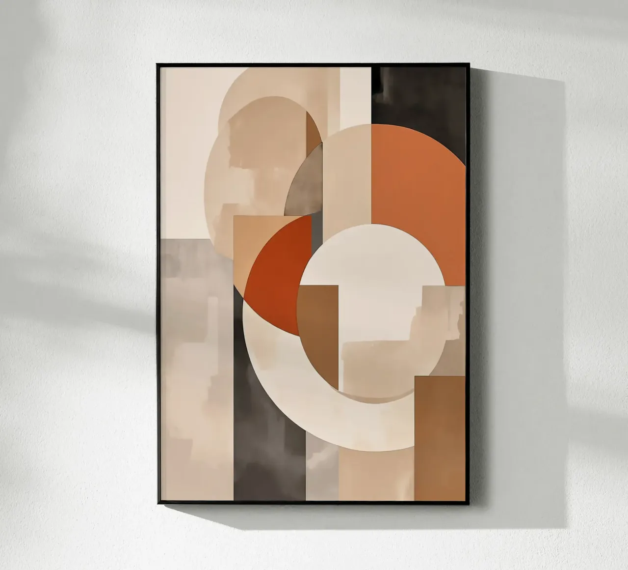 Kreise Rechtecke geometrische Formen überlappende Formen abstrakt Acryl-Glas von Jhon W Caquimbo