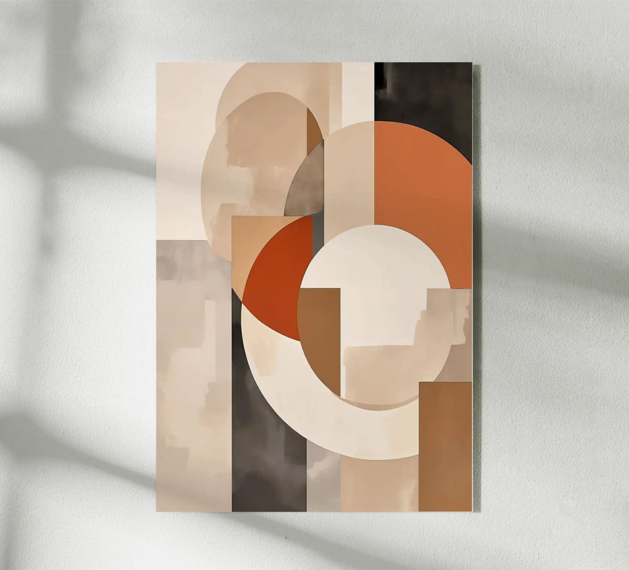 Kreise Rechtecke geometrische Formen überlappende Formen abstrakt Acryl-Glas von Jhon W Caquimbo