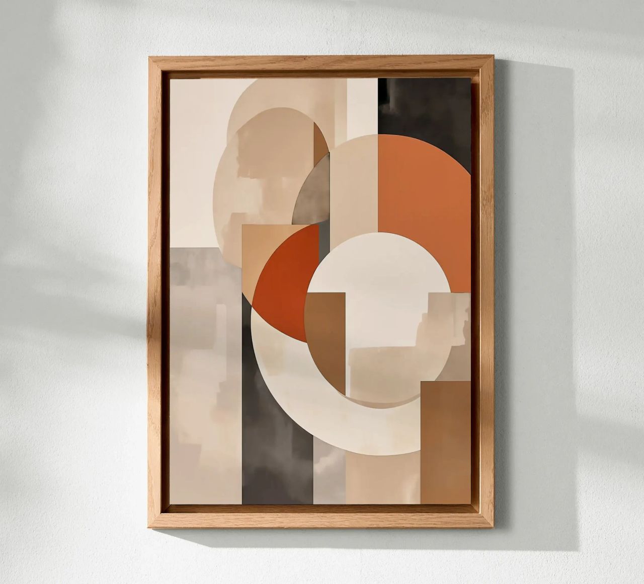 circles rectangles geometric shapes overlapping forms abstra alu-dibond by Jhon W Caquimbo