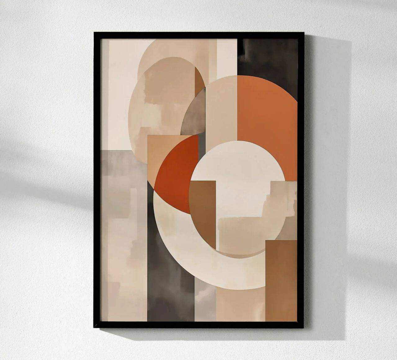 cerchi rettangoli forme geometriche forme sovrapposte abstra poster da Jhon W Caquimbo