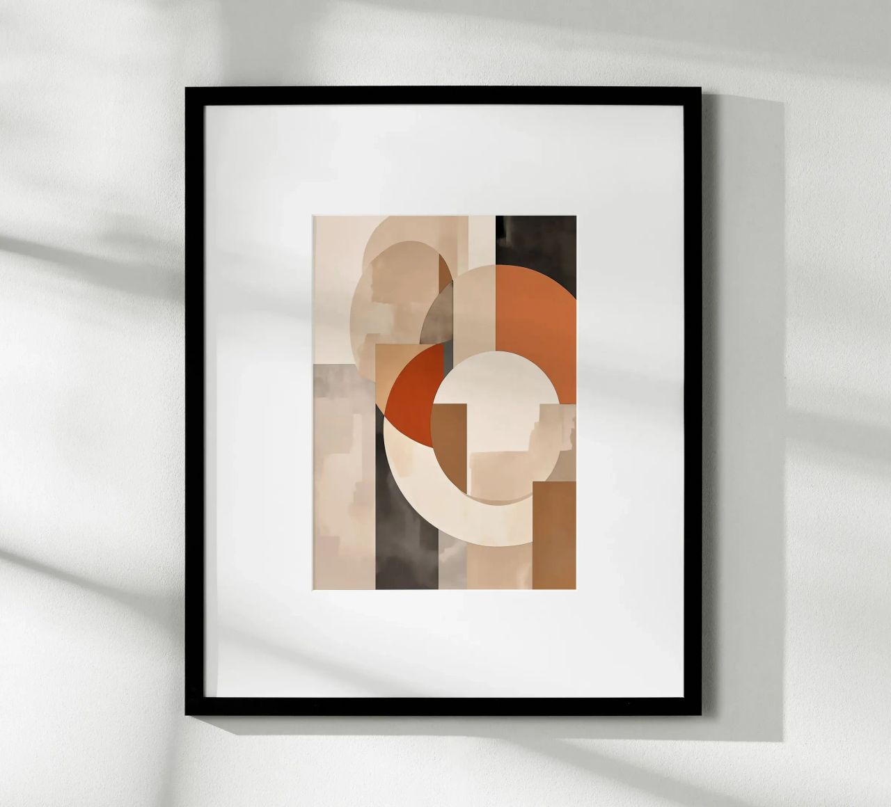 cerchi rettangoli forme geometriche forme sovrapposte abstra poster da Jhon W Caquimbo