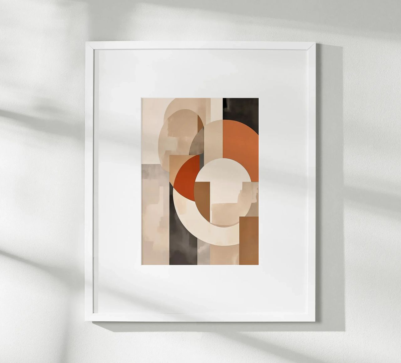 cerchi rettangoli forme geometriche forme sovrapposte abstra poster da Jhon W Caquimbo