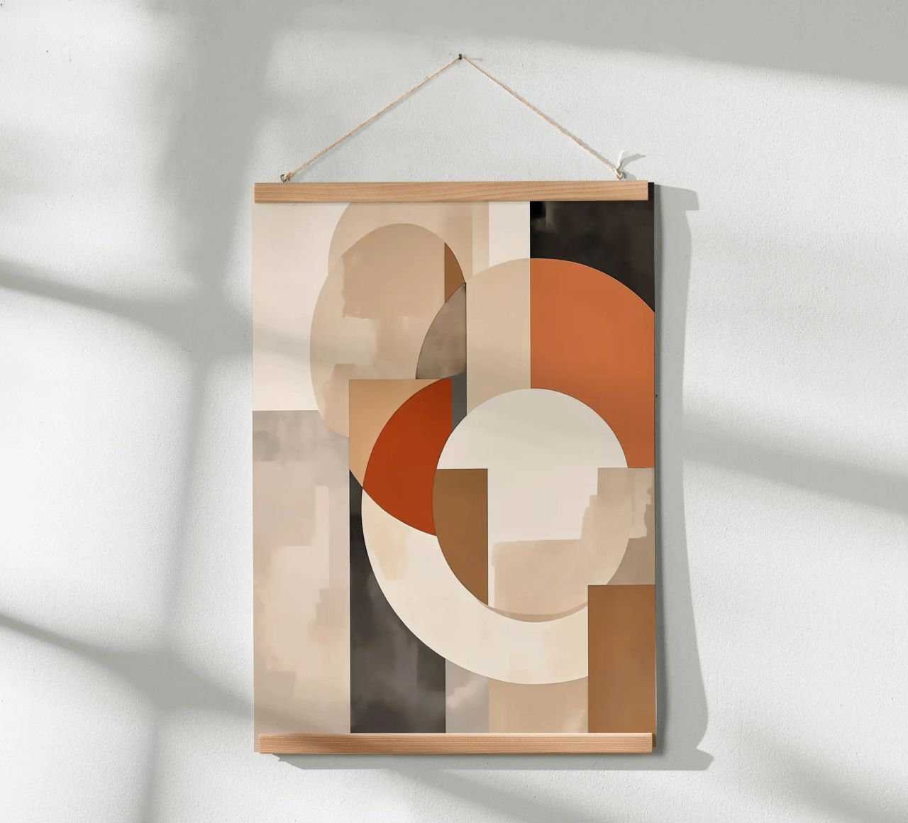 cerchi rettangoli forme geometriche forme sovrapposte abstra poster da Jhon W Caquimbo