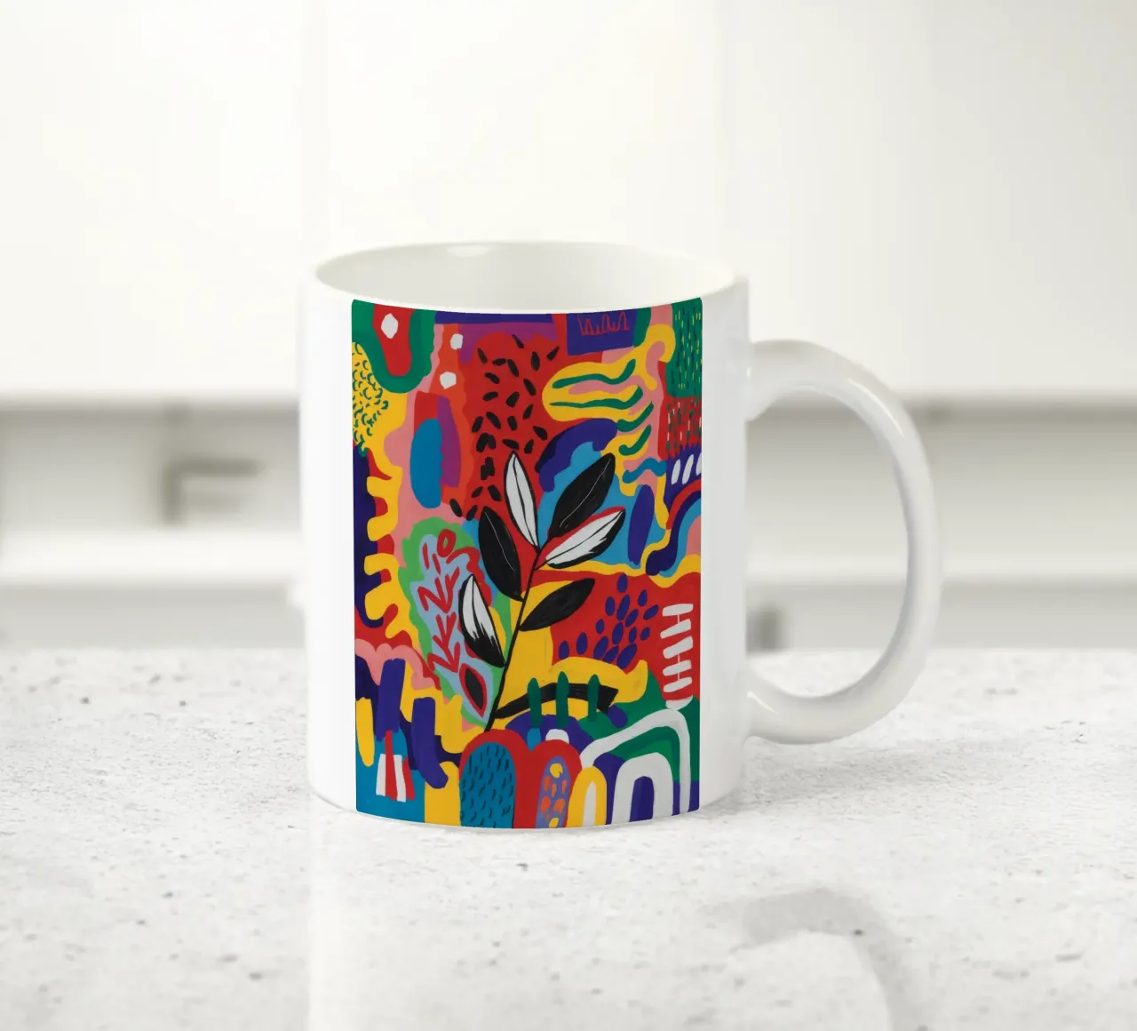 Rapsodia della giungla Astratto tazza in ceramica da Zep Layers