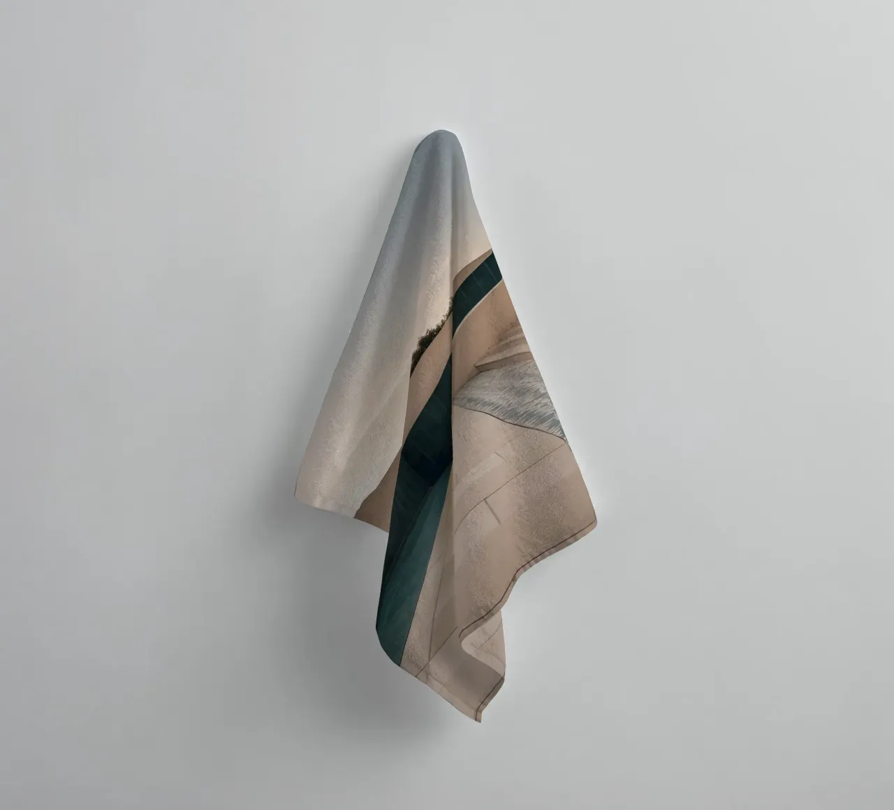 Architectural elegance of contemporary structure towel by DesignDoodle