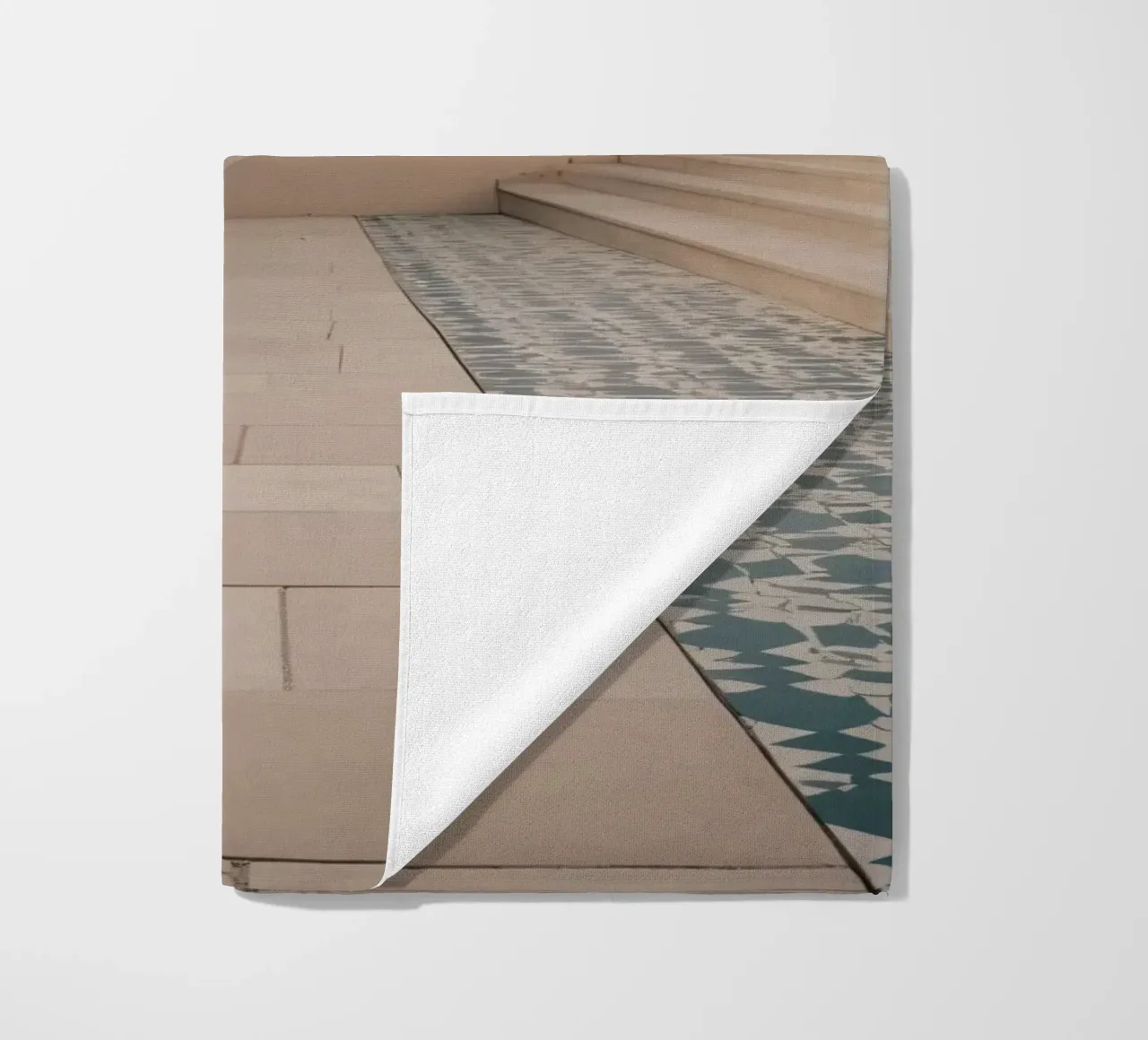 Architectural elegance of contemporary structure beach towel by DesignDoodle