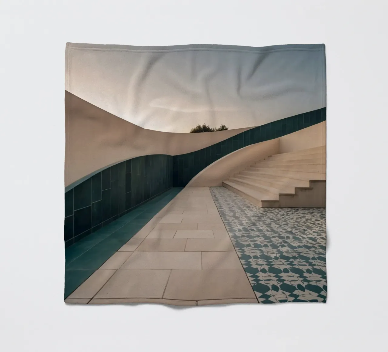 Eleganza architettonica della struttura contemporanea coperta in pile da DesignDoodle