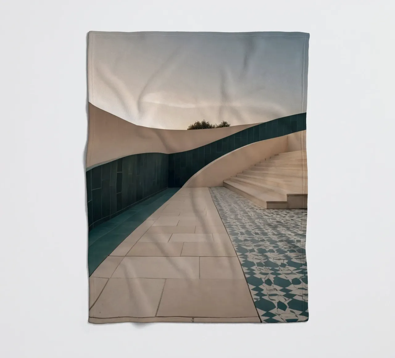 Eleganza architettonica della struttura contemporanea coperta in pile da DesignDoodle