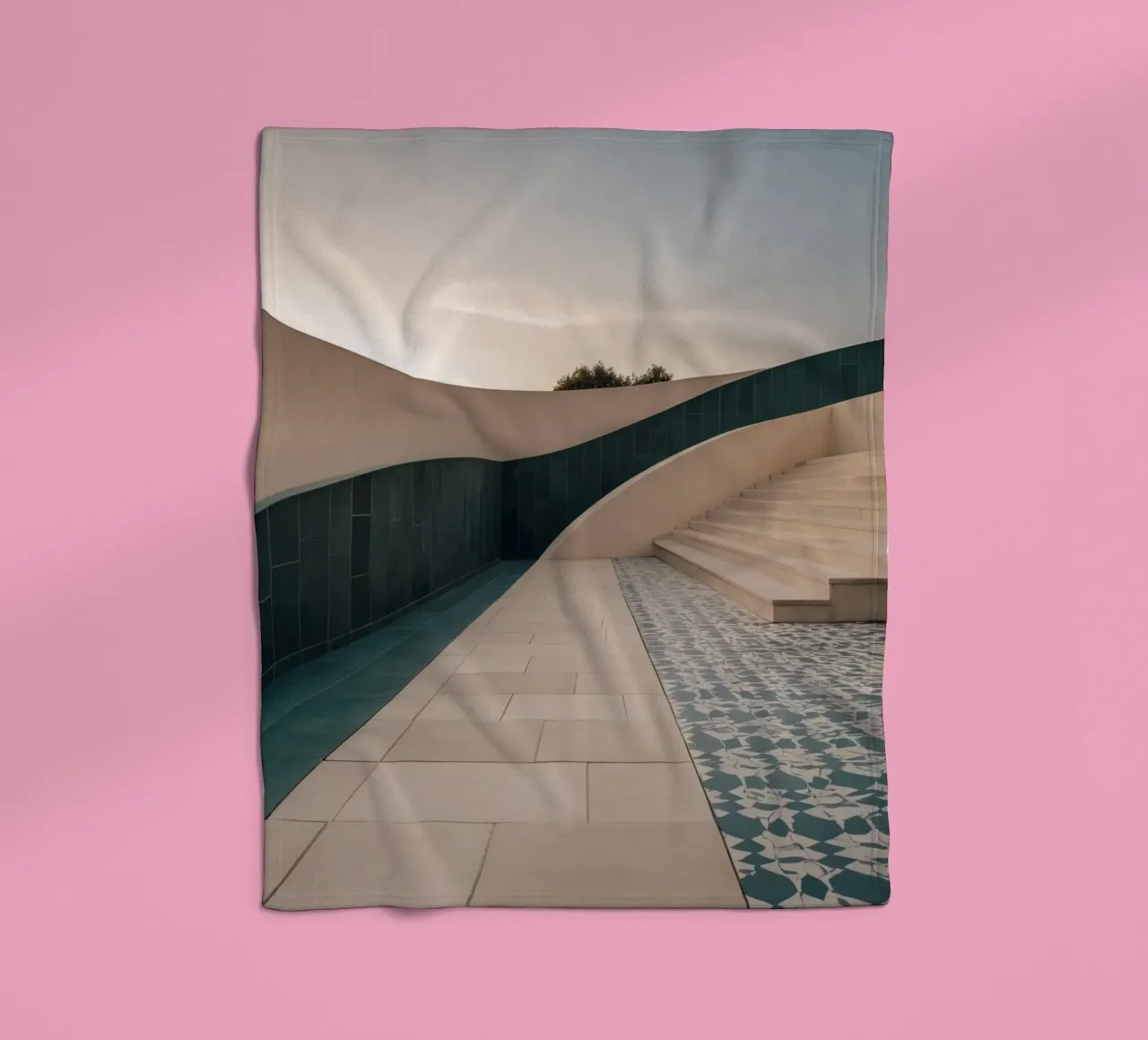 Eleganza architettonica della struttura contemporanea coperta in pile da DesignDoodle