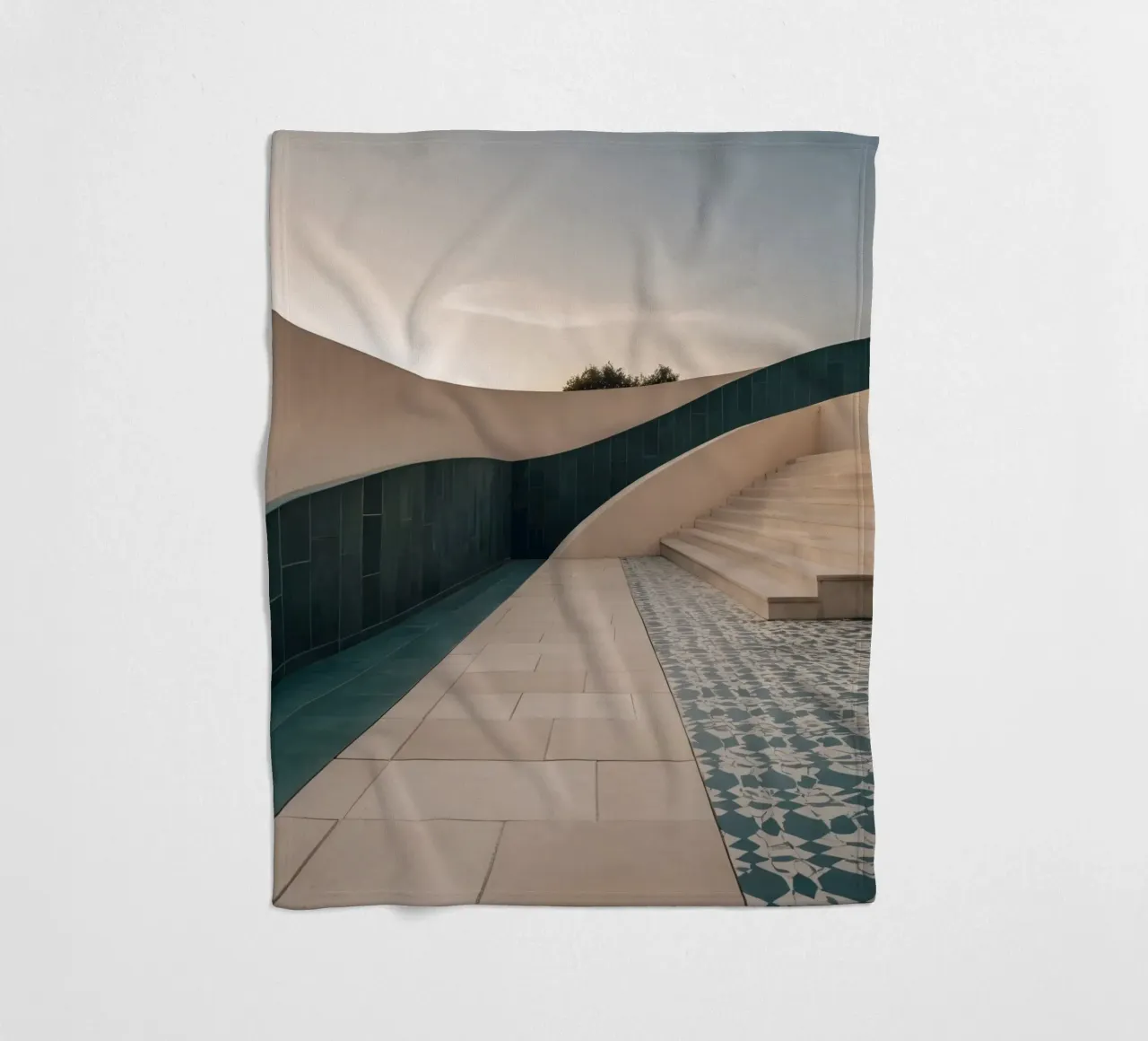 Eleganza architettonica della struttura contemporanea coperta in pile da DesignDoodle