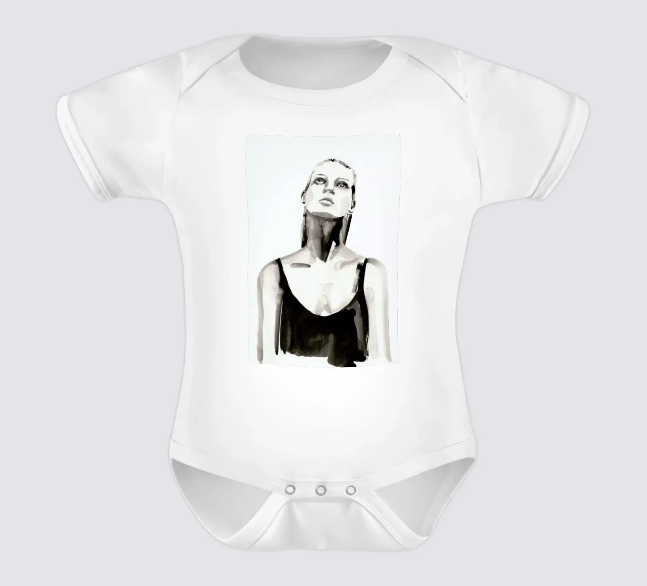 Look Up body neonato maniche corte da Victoria Verbaan