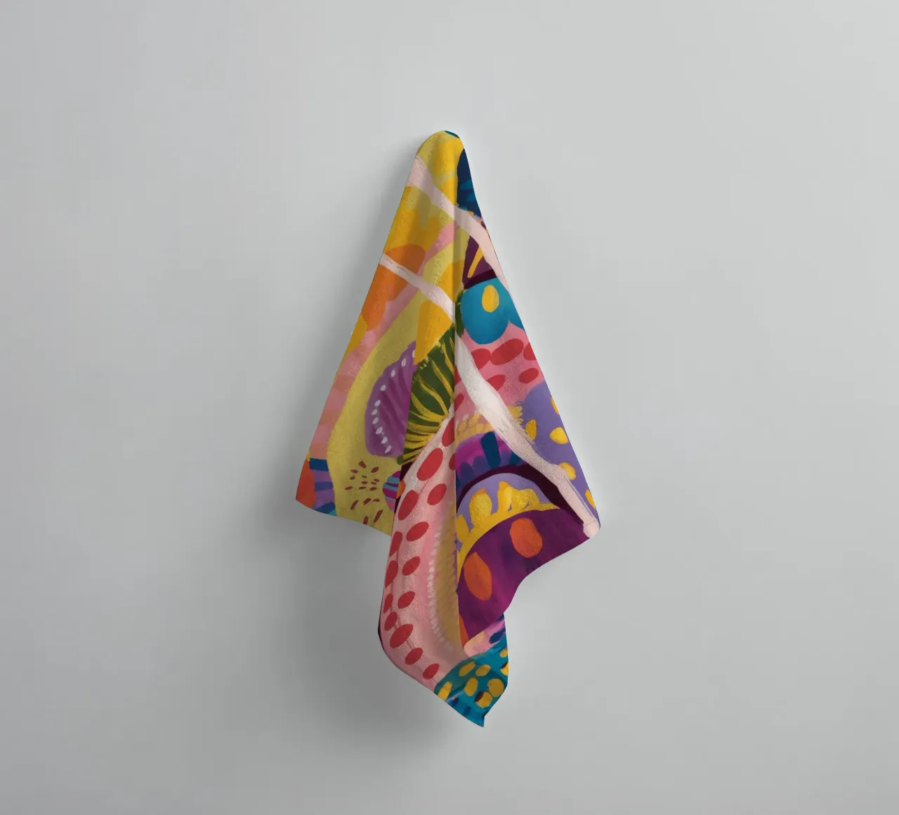 Collines arc-en-ciel abstraites serviette de bain de Zep Layers