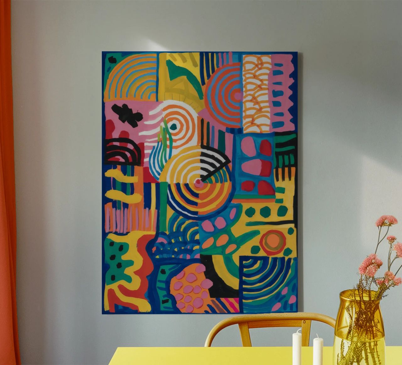 Bohemian Rhapsody Abstract canvas by Zep Layers