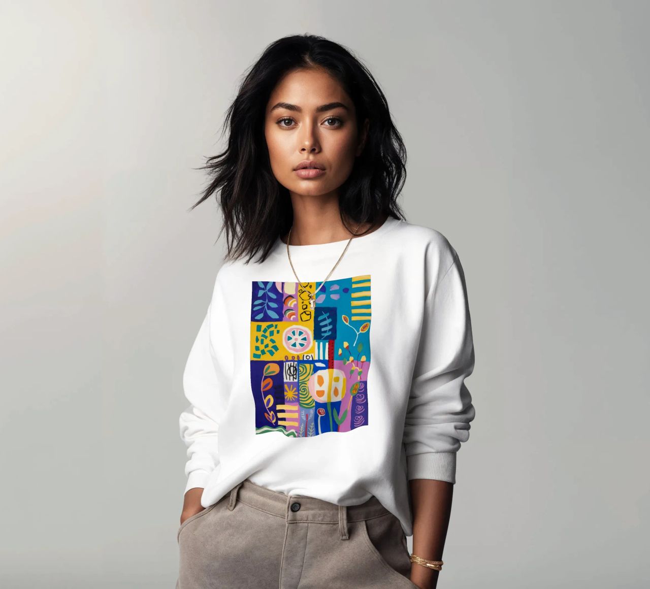 Trapunta Patchwork Bloom felpa da Zep Layers