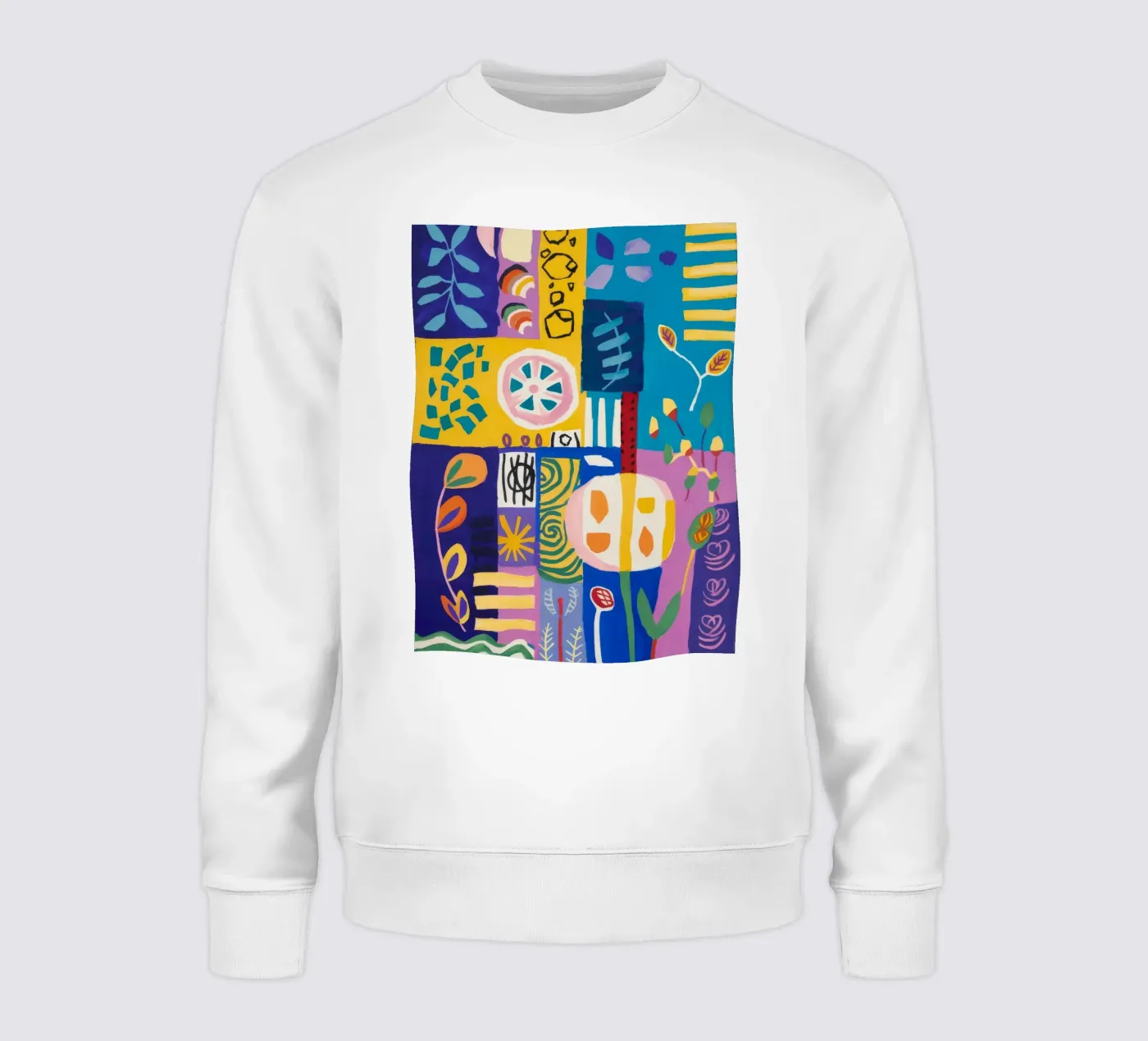 Patchwork Bloom Quilt sweatshirt by Zep Layers