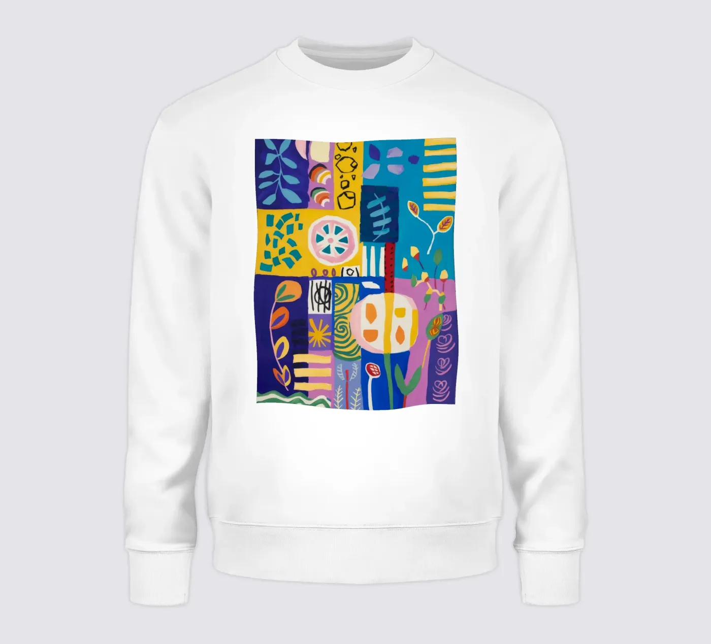 Patchwork Bloom Quilt sweatshirt by Zep Layers