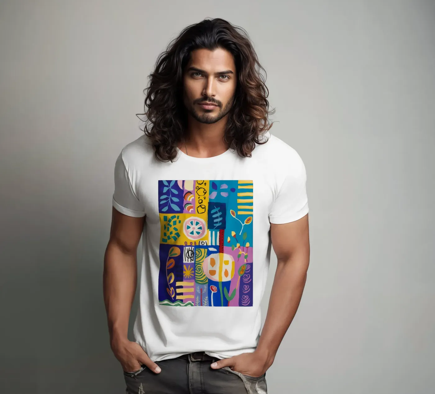 Patchwork Bloom Quilt t-shirt da Zep Layers