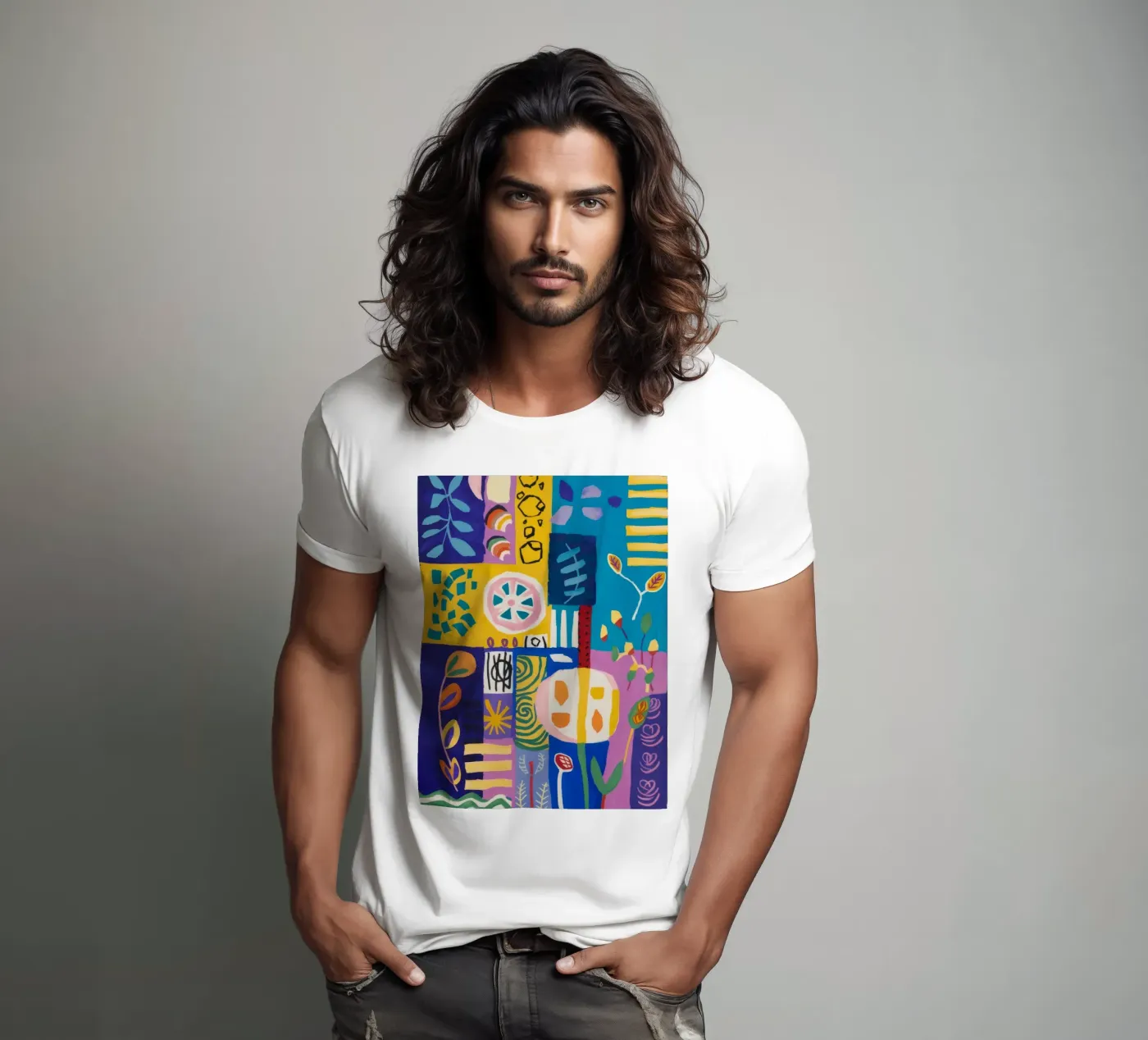 Patchwork Bloom Quilt t-shirt da Zep Layers