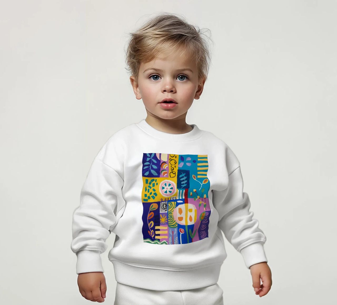 Trapunta Patchwork Bloom felpa neonato da Zep Layers