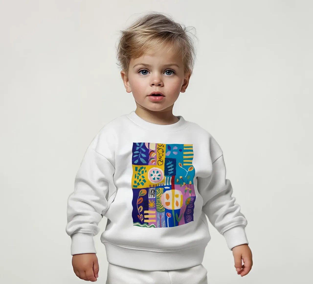 Trapunta Patchwork Bloom felpa neonato da Zep Layers