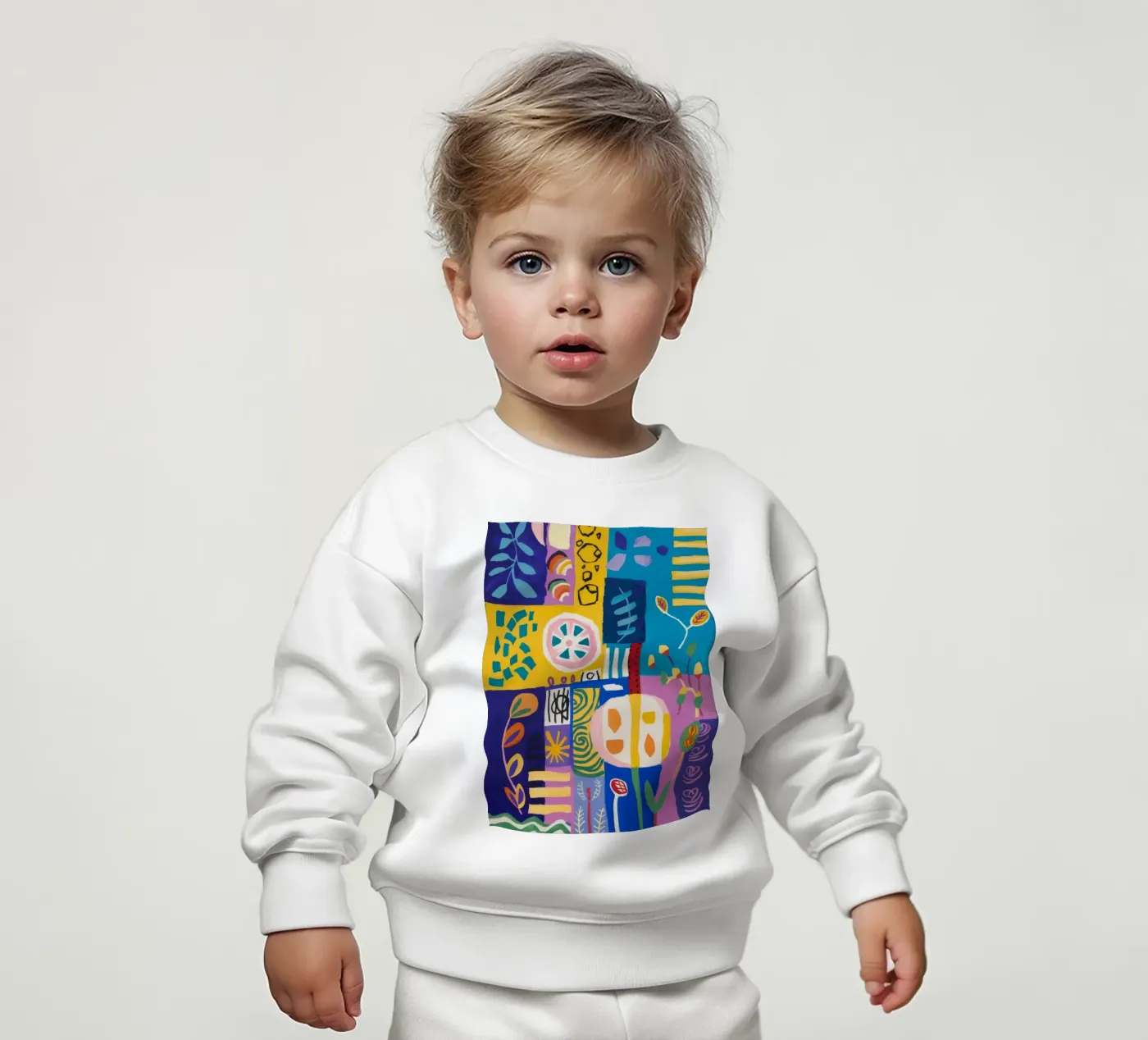 Trapunta Patchwork Bloom felpa neonato da Zep Layers