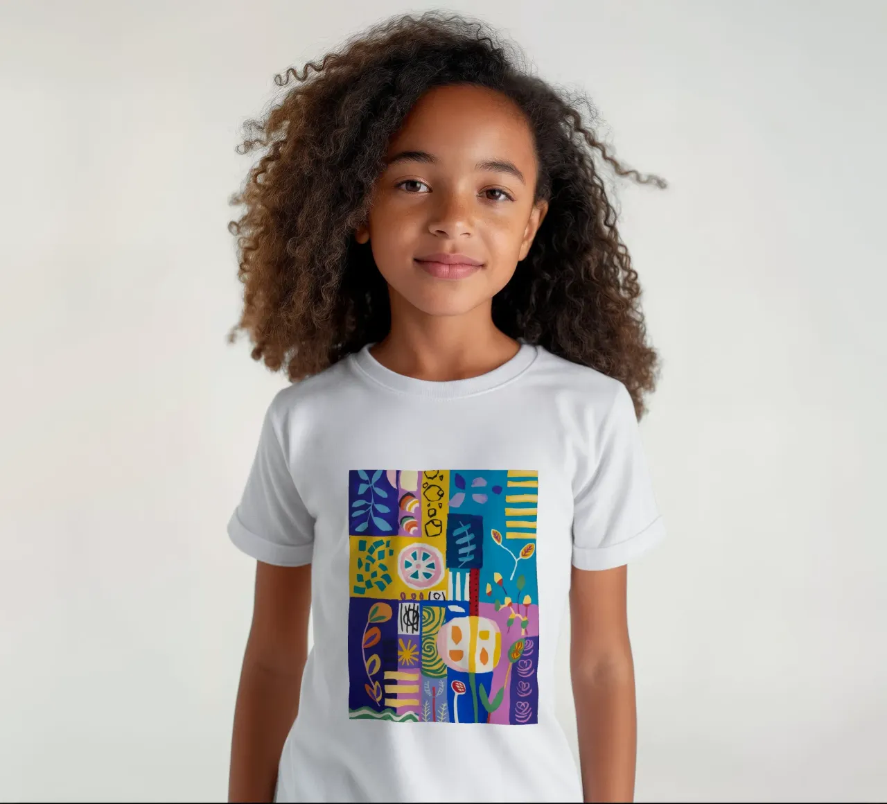 Trapunta Patchwork Bloom t-shirt bambini da Zep Layers