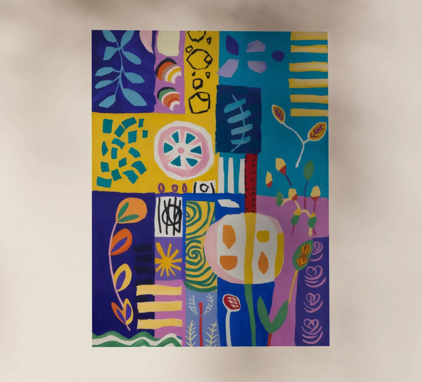 Patchwork Bloei Quilt backlit folie van Zep Layers