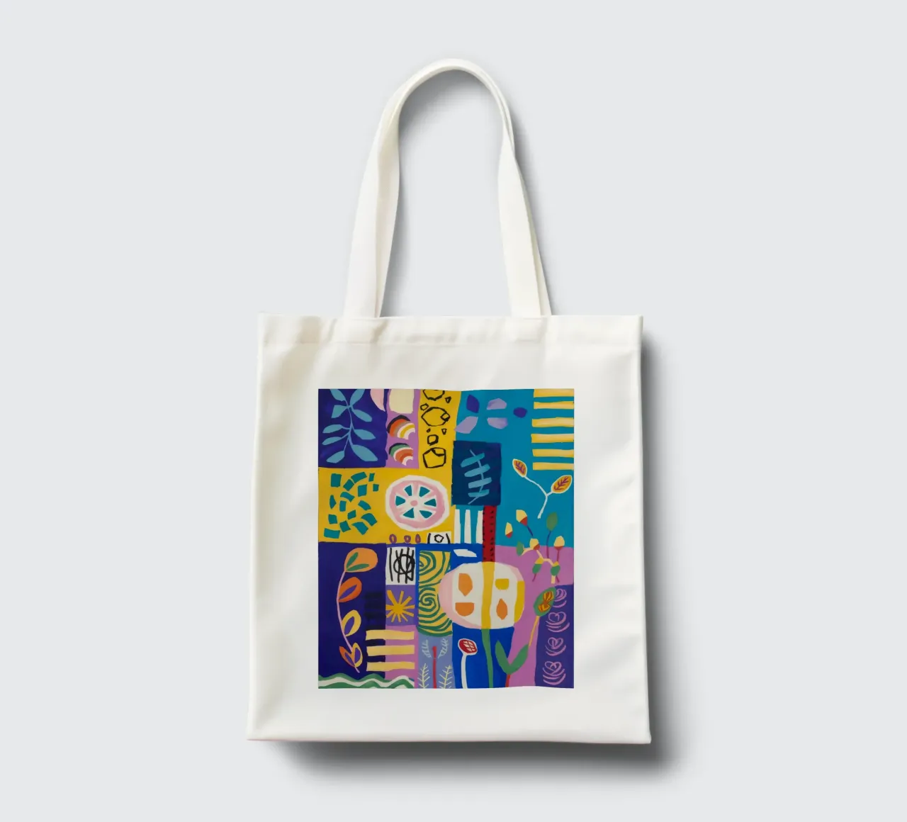 Trapunta Patchwork Bloom borsa in juta da Zep Layers