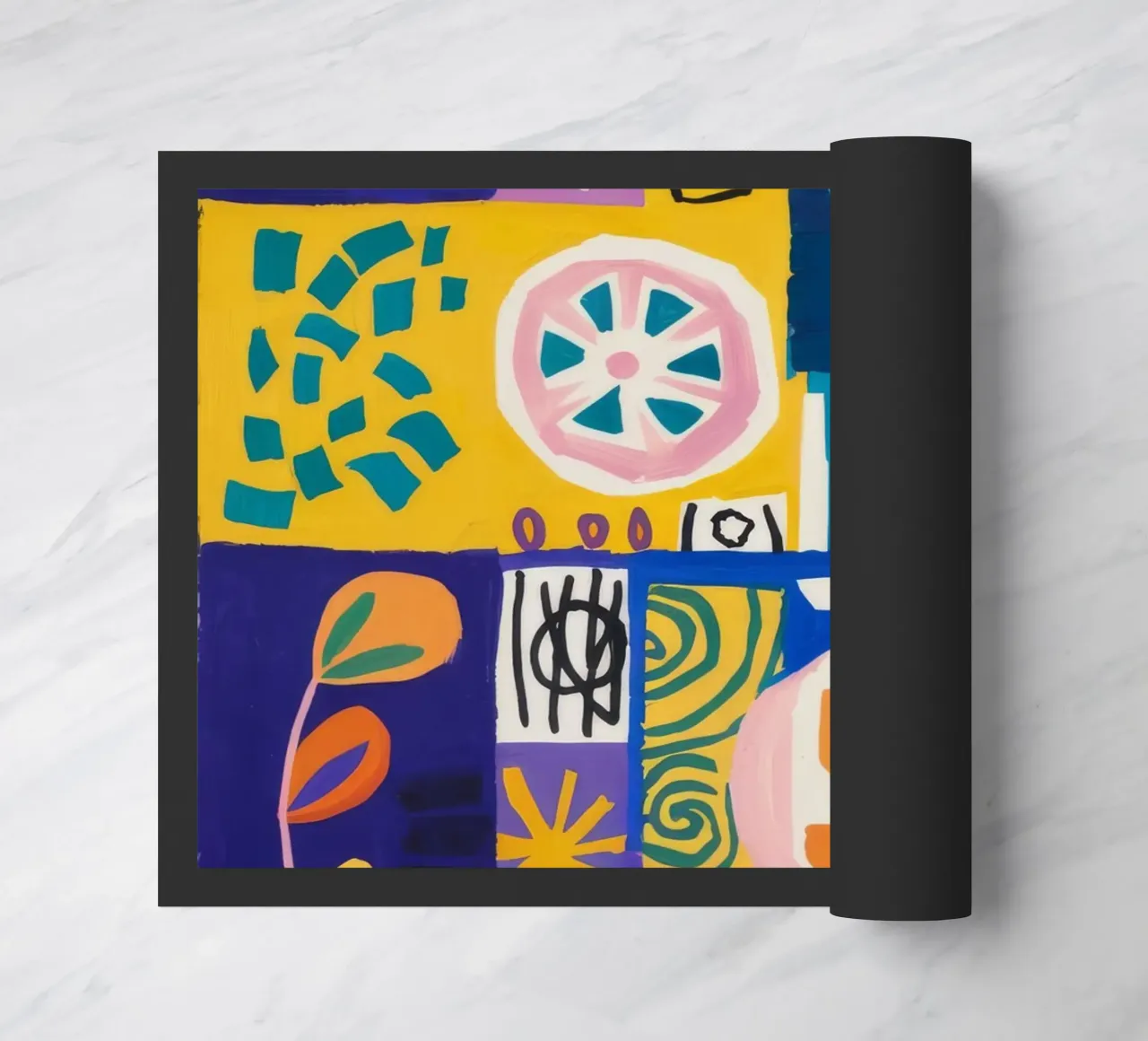 Colcha Patchwork Bloom felpudo de Zep Layers