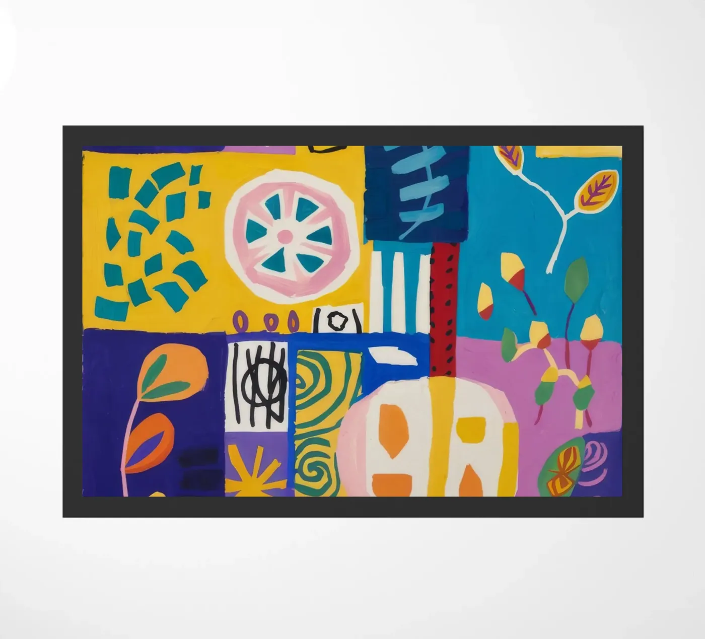 Patchwork-Blüten-Quilt Fußmatte von Zep Layers