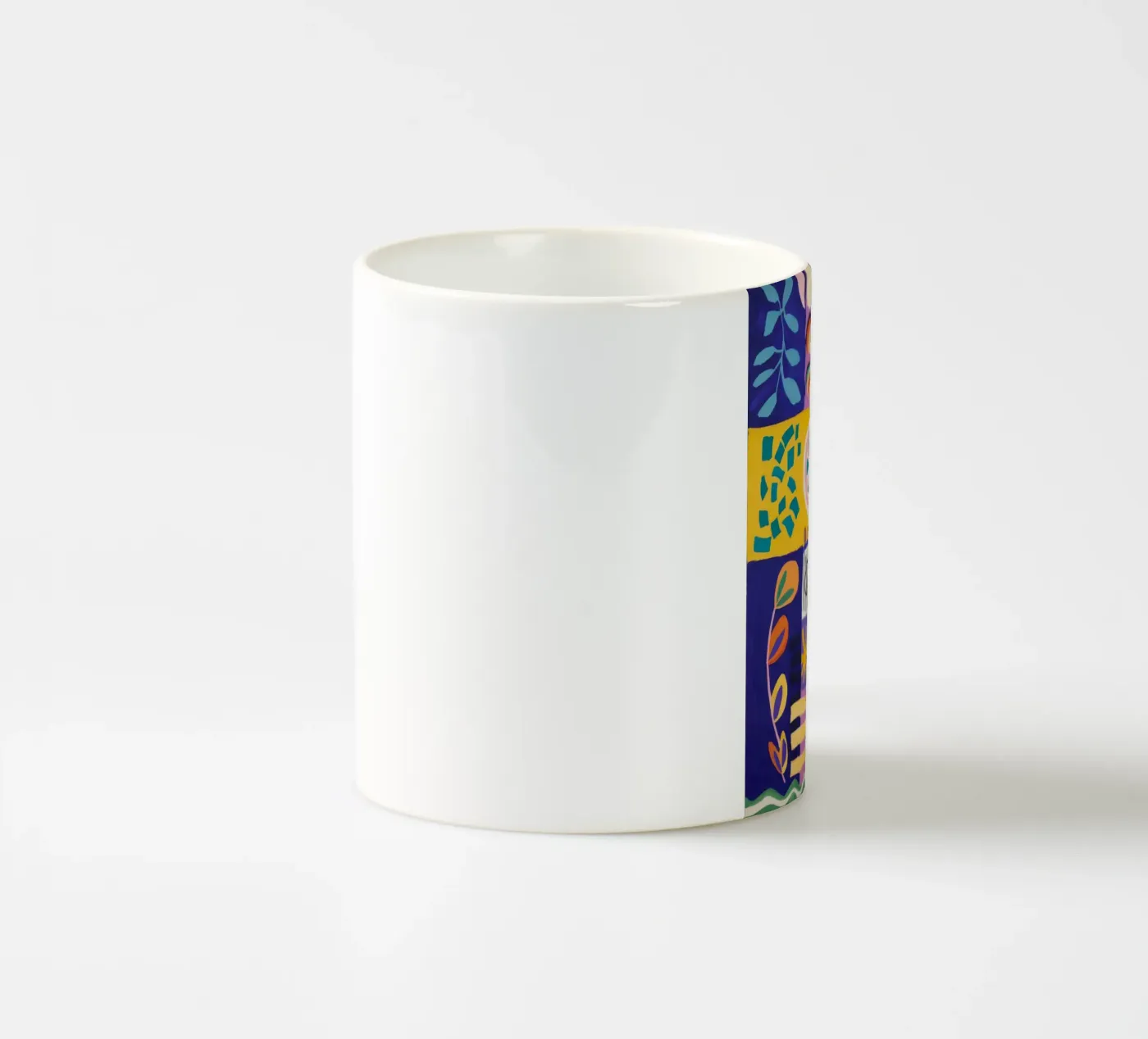 Patchwork Bloom Quilt ceramic mug by Zep Layers