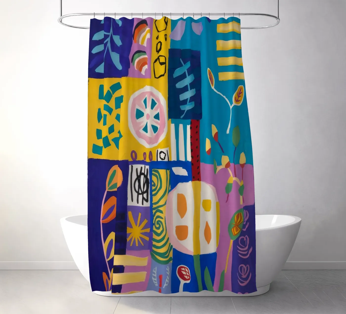 Trapunta Patchwork Bloom tenda da doccia da Zep Layers