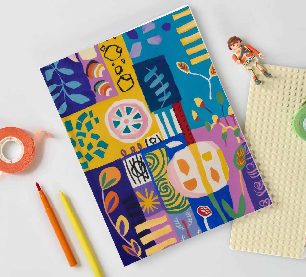 Patchwork Bloom Quilt notebook by Zep Layers