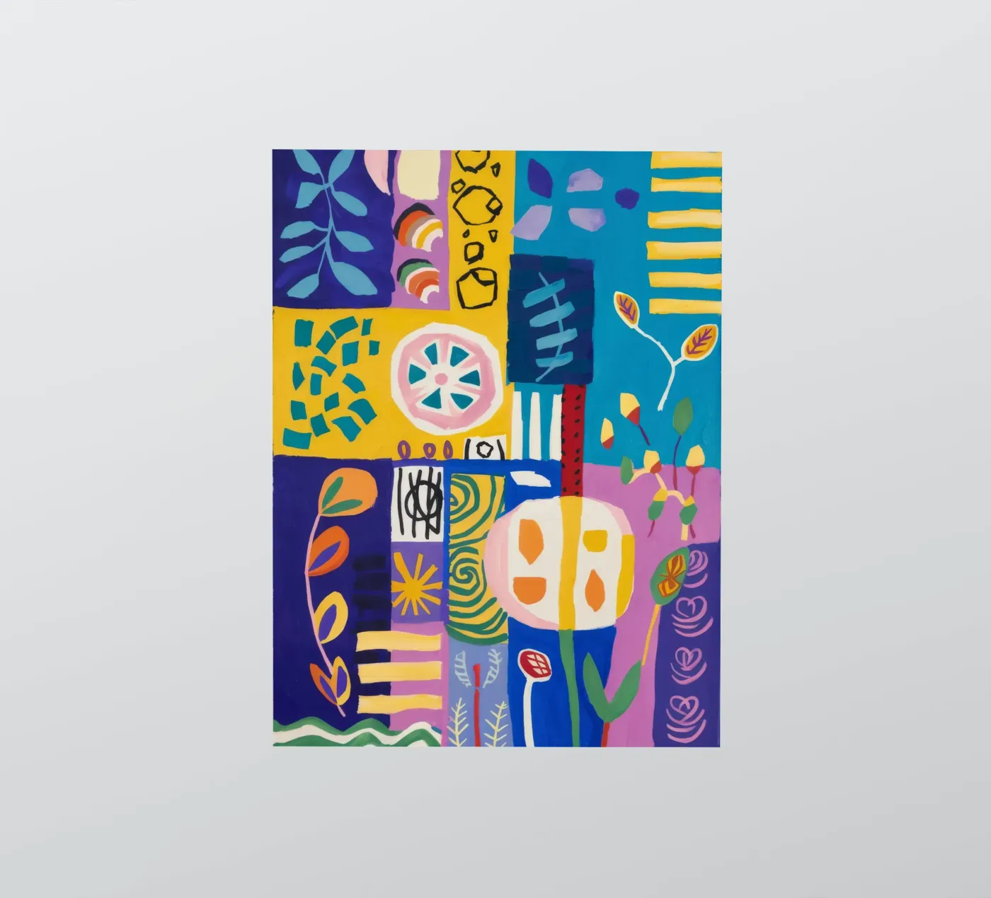 Patchwork-Blüten-Quilt Sticker von Zep Layers