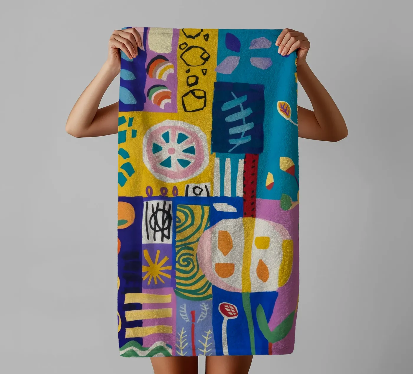 Patchwork-Blüten-Quilt Handtuch von Zep Layers