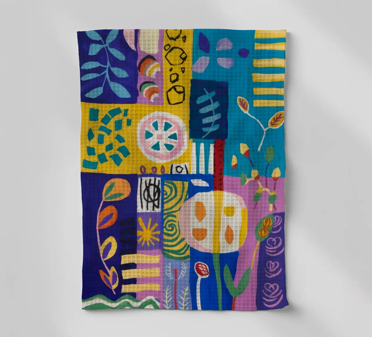 Patchwork-Blüten-Quilt Geschirrtuch von Zep Layers