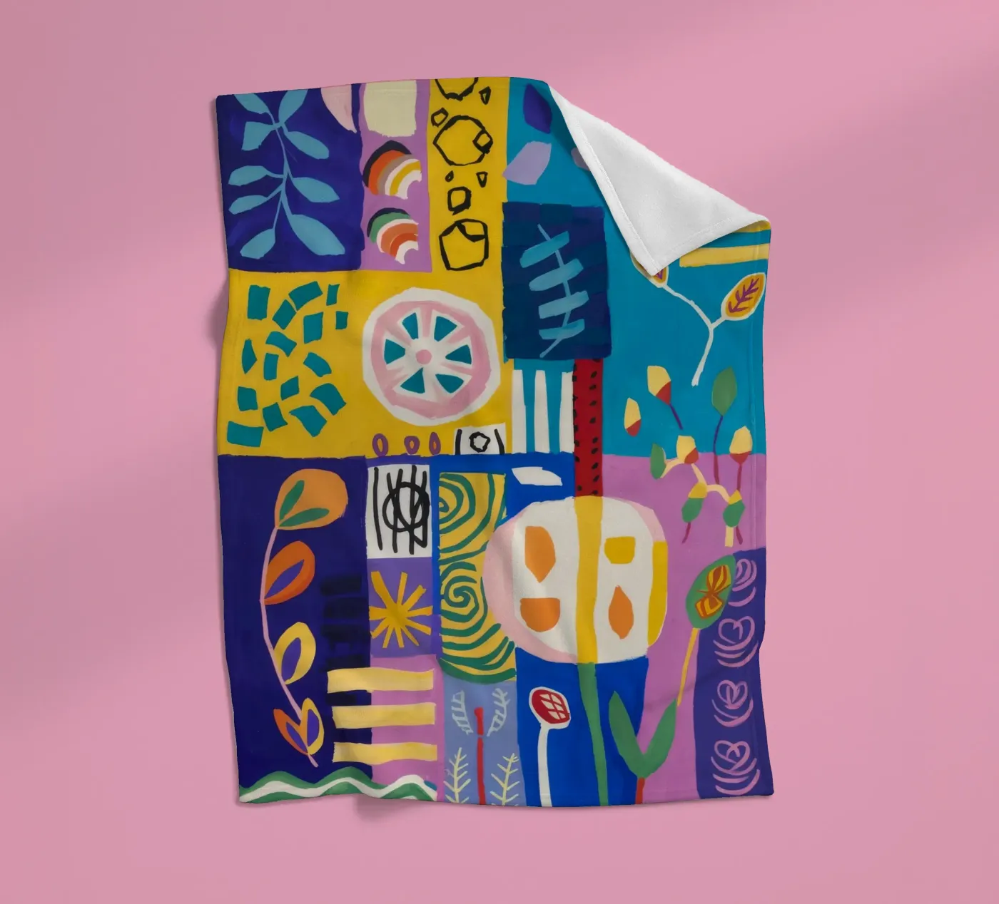 Patchwork Bloom Quilt plaid polaire de Zep Layers