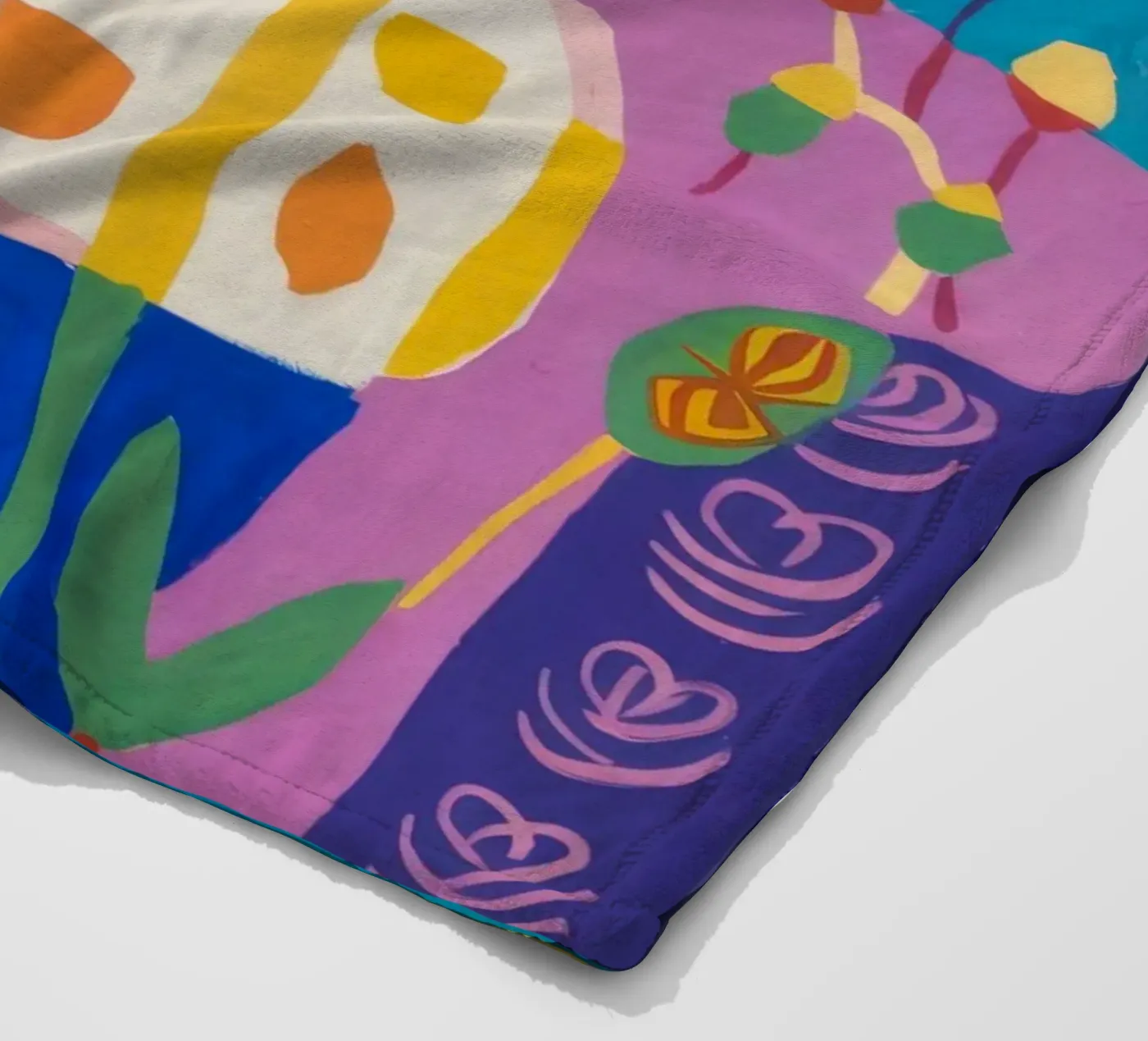 Patchwork Bloom Quilt fleece blanket by Zep Layers