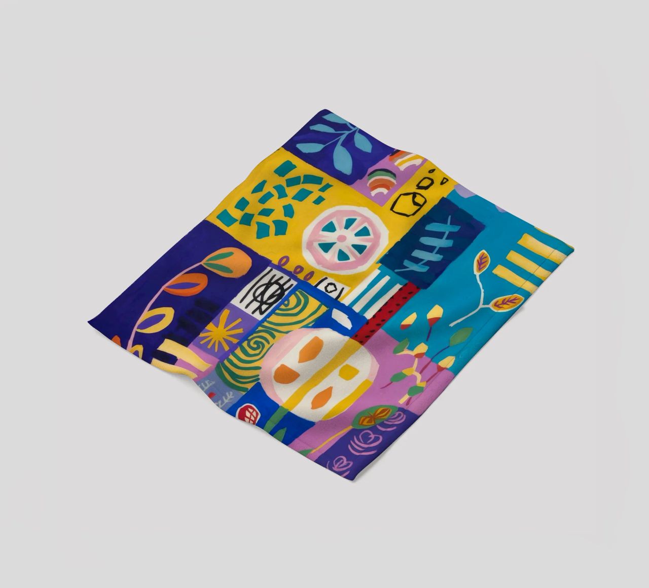 Trapunta Patchwork Bloom coperta in pile da Zep Layers