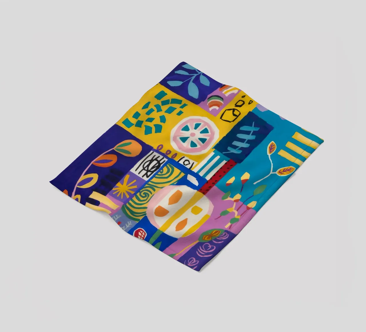 Trapunta Patchwork Bloom coperta in pile da Zep Layers