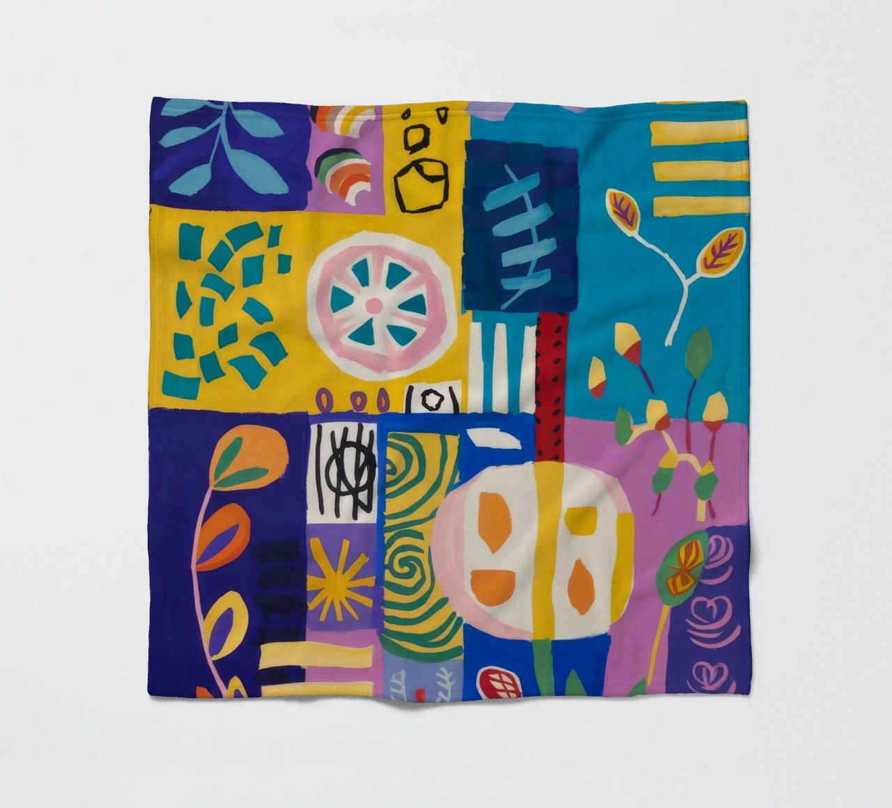 Trapunta Patchwork Bloom coperta in pile da Zep Layers