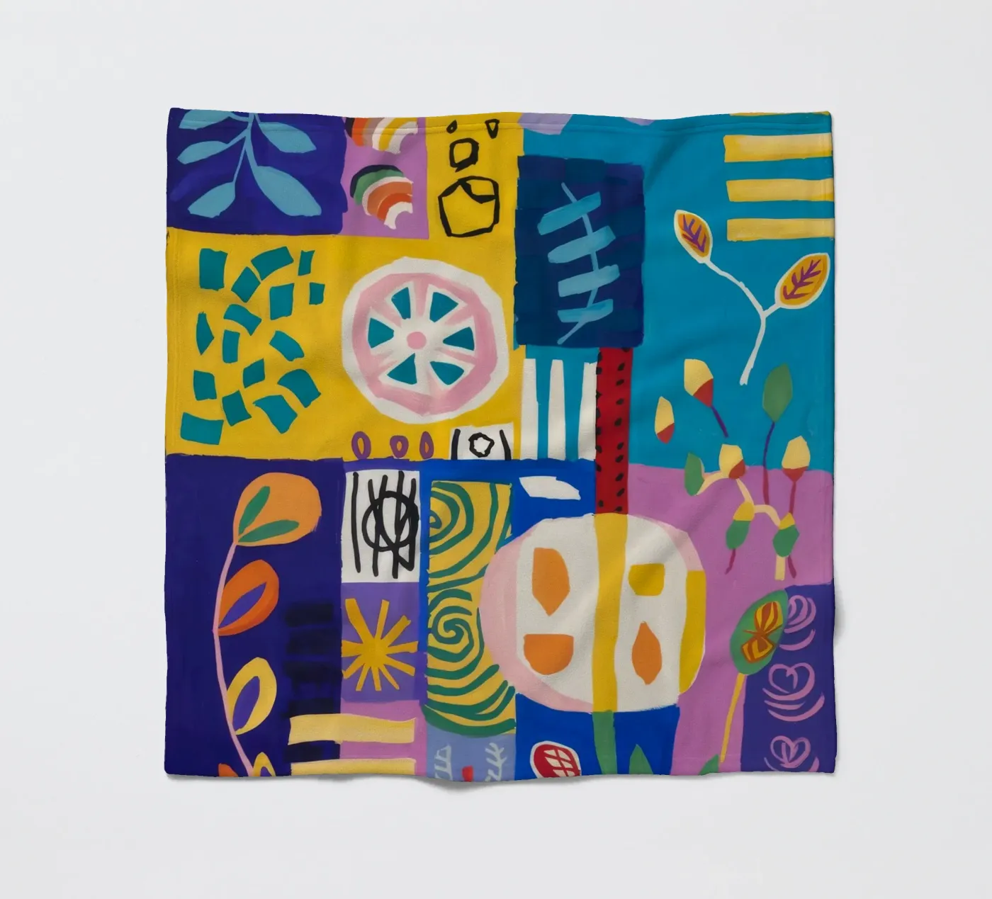 Patchwork Bloom Quilt fleece blanket by Zep Layers