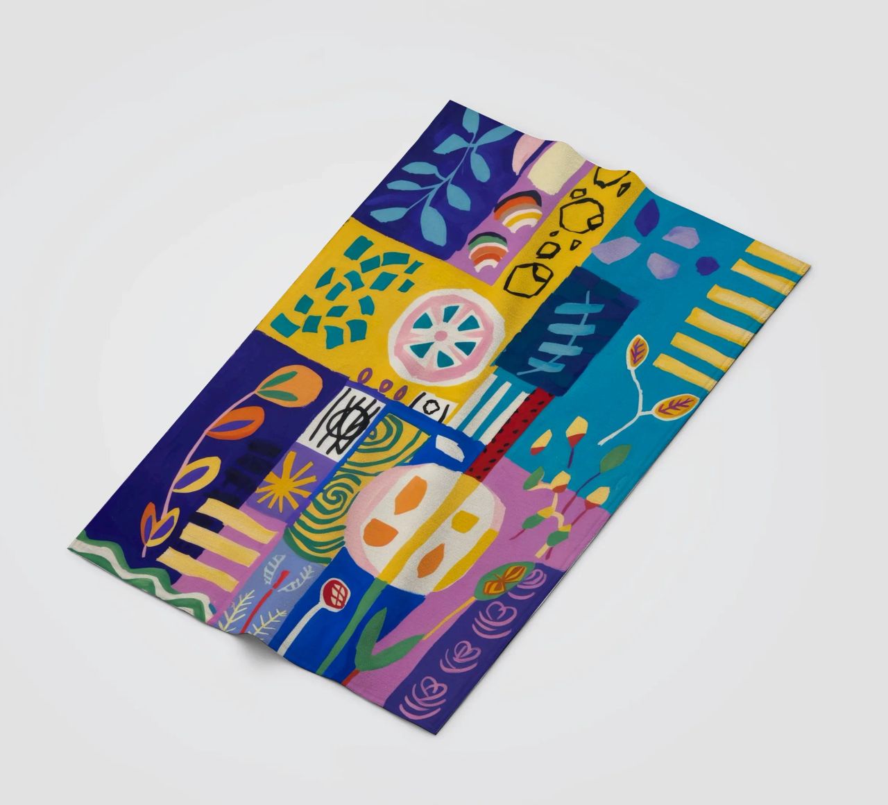 Trapunta Patchwork Bloom coperta in pile da Zep Layers