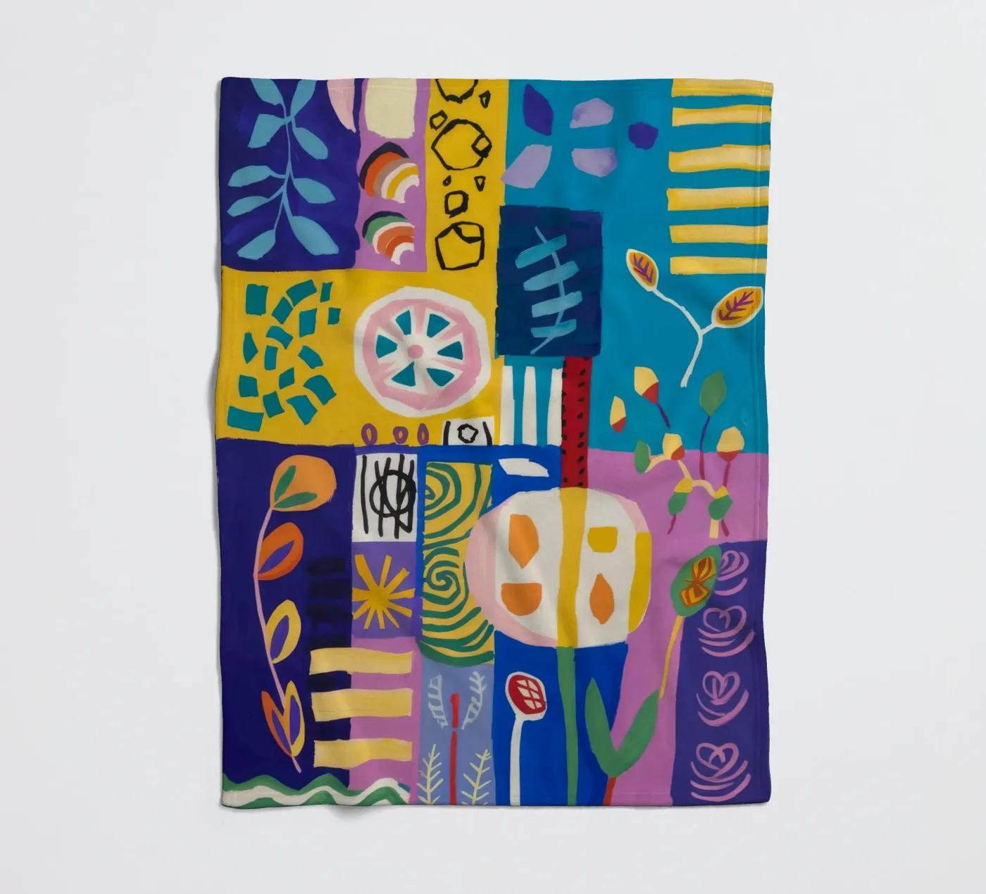 Patchwork Bloom Quilt fleece blanket by Zep Layers