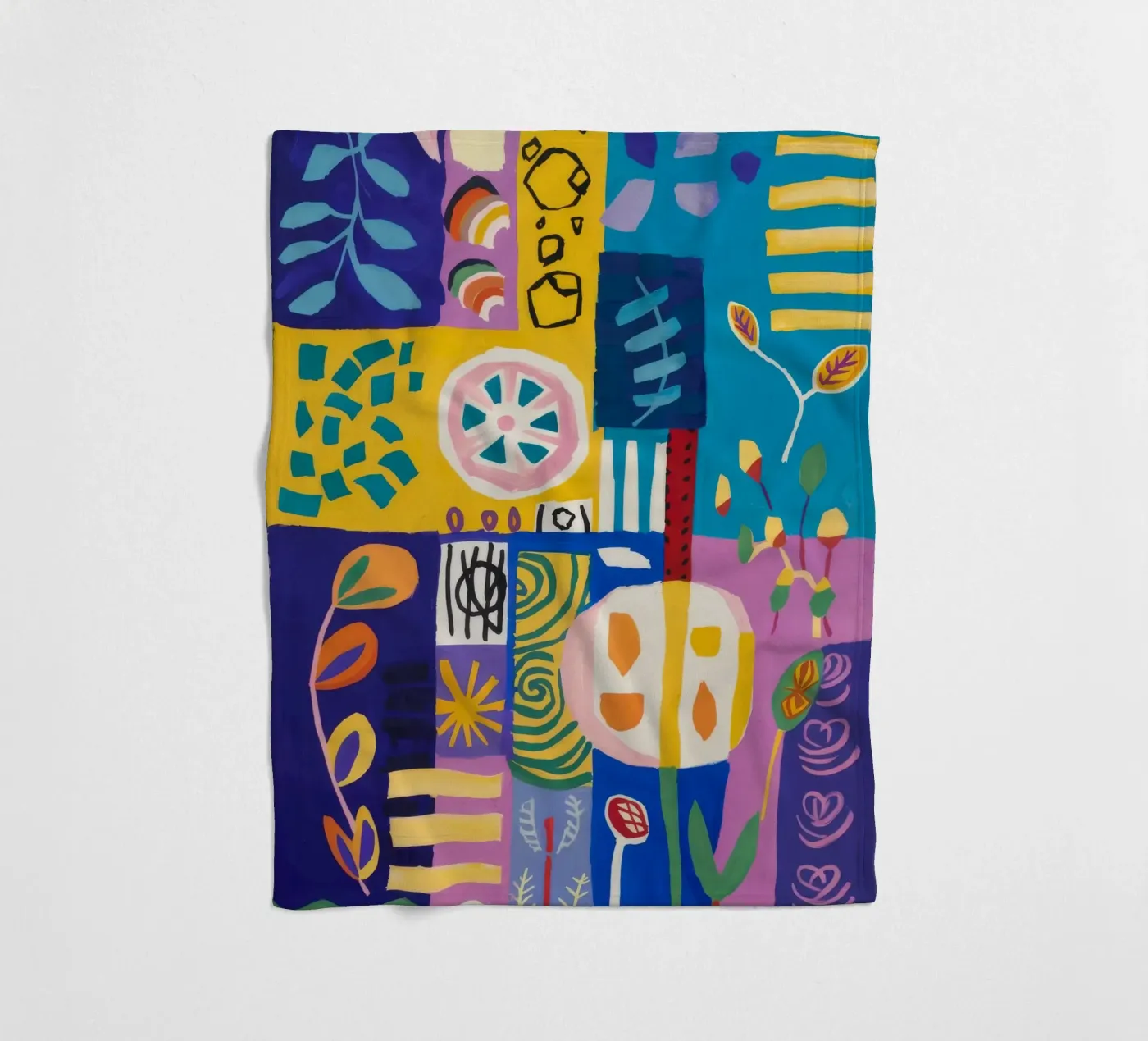 Patchwork Bloom Quilt fleece blanket by Zep Layers